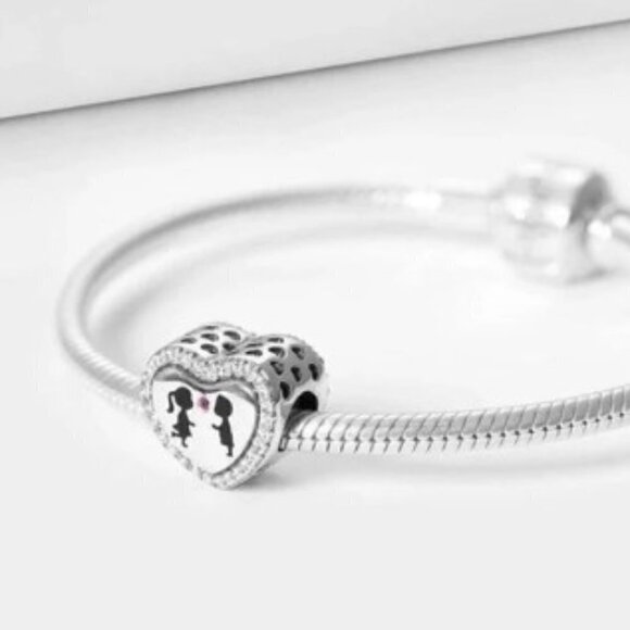 Sterling Silver You and Me Charm - Picture 4 of 4